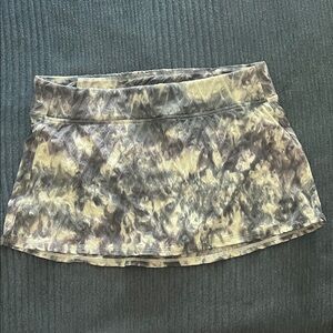 Athleta Gray Tie-Dye Swim Skirt